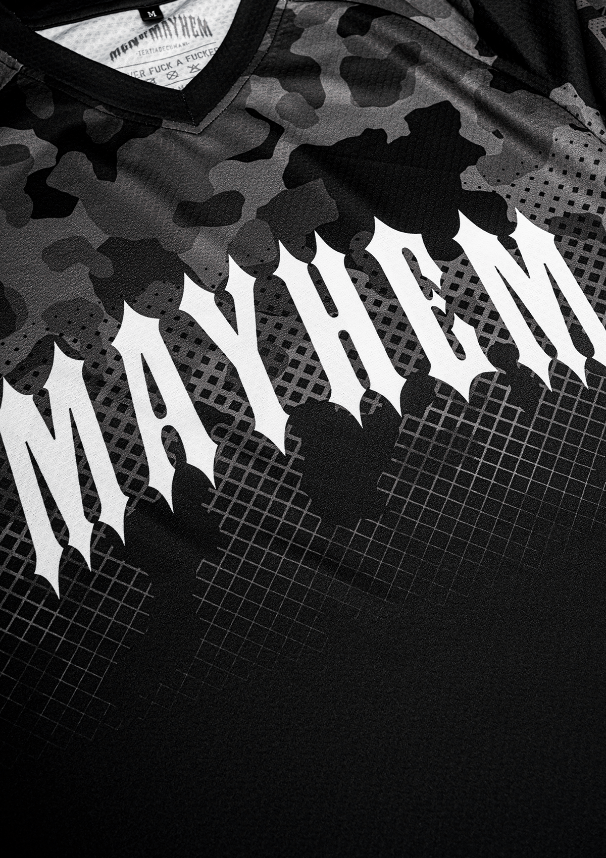 Short Sleeves Jersey Mayhem Camo B/C - MEN OF MAYHEM - ALAIKO - EXCHANGES - MM - M - 1140 - SJ - JM - CMO - BC - BC - black camo
