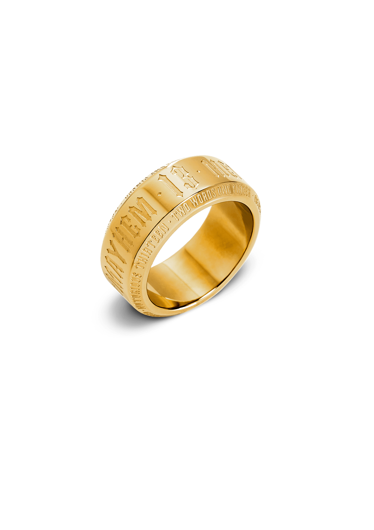 Ring 13 Mayhem Gold - MEN OF MAYHEM - Accessoires - ALAIKO - EXCHANGES - MM - M - 3250 - R13MG - Neu