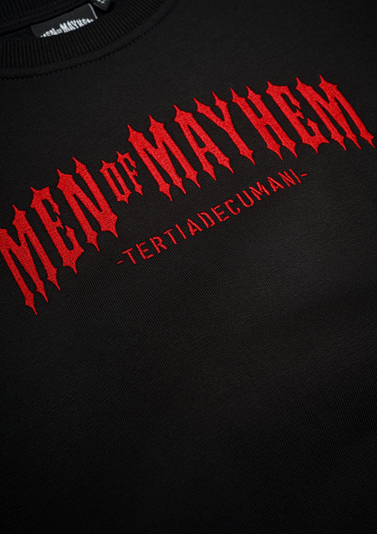 Kids Crewneck Classic S/R - MEN OF MAYHEM - ALAIKO - EXCHANGES - MM - M - 4040 - CC - SR - black - crewneck