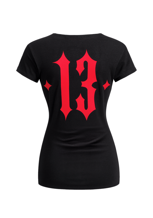 Women T-Shirt Mayhem Circle S/R - MEN OF MAYHEM - ALAIKO - EXCHANGES - MM - W - 2020 - MC - SR - black - Schwarz