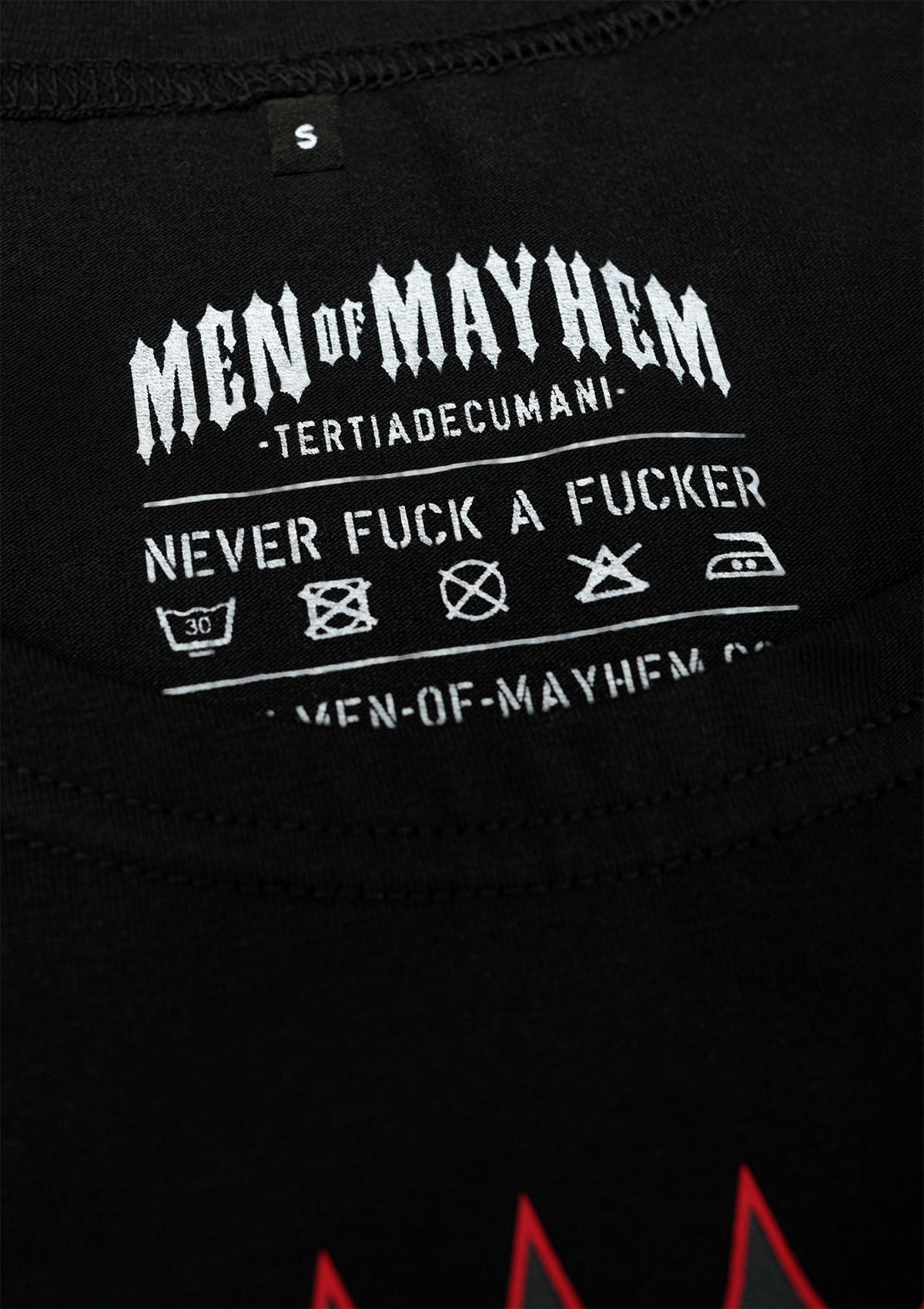 Dames T-shirt Mayhem B/B/R