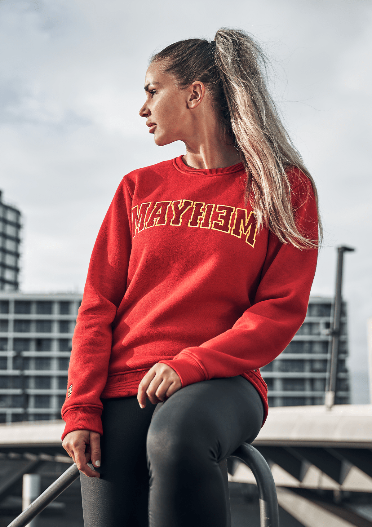 Women Crewneck League R/G - MEN OF MAYHEM - ALAIKO - EXCHANGES - MM - W - 2040 - CL - RG - League - Outlet