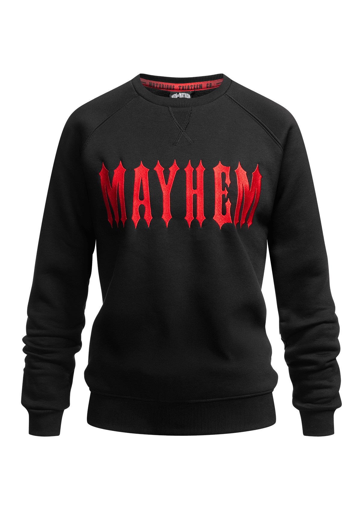 Women Crewneck Mayhem S/R - MEN OF MAYHEM - ALAIKO - EXCHANGES - MM - W - 2040 - MC - SR - black - Neu