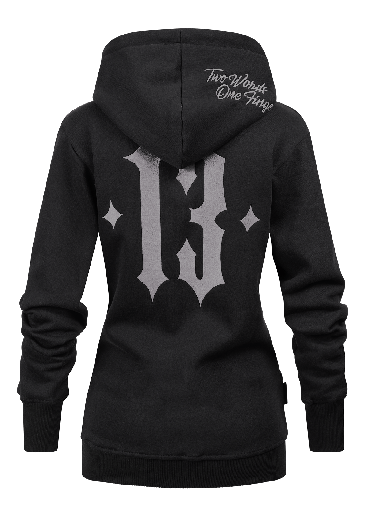 Women Hoodie Jacke TWOF S/G - MEN OF MAYHEM - ALAIKO - EXCHANGES - MM - W - 2070 - HJ - TWOF - SG - black - Schwarz