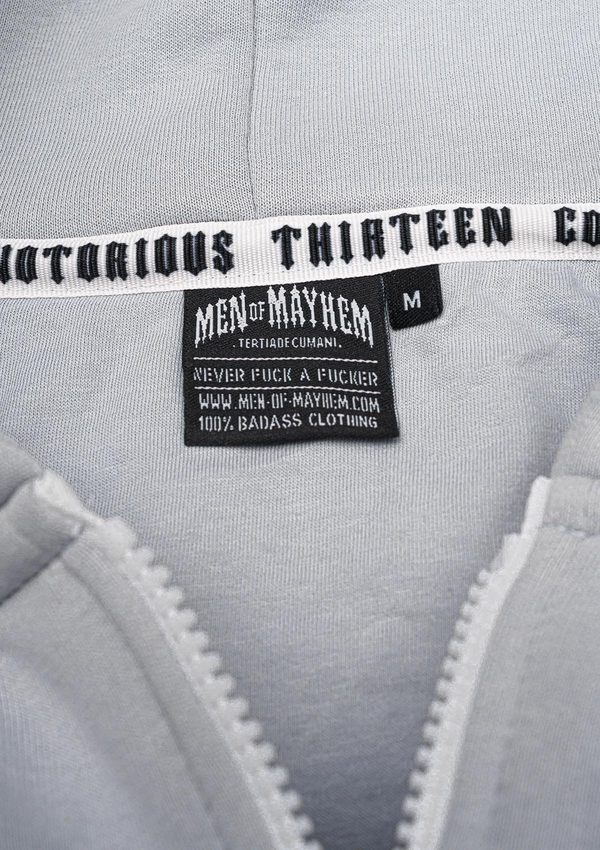 Women Hoodie Jacke TWOF LG/W - MEN OF MAYHEM - ALAIKO - EXCHANGES - MM - W - 2070 - HJ - TWOF - LGW - Grau - Supplier Ramazan