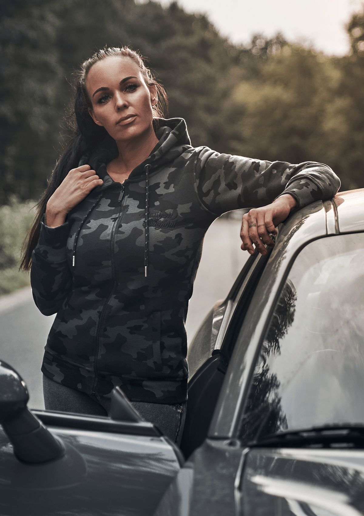 Women Hoodie Jacke TWOF B/C - MEN OF MAYHEM - ALAIKO - EXCHANGES - MM - W - 2070 - HJ - TWOF - BC - black - Schwarz