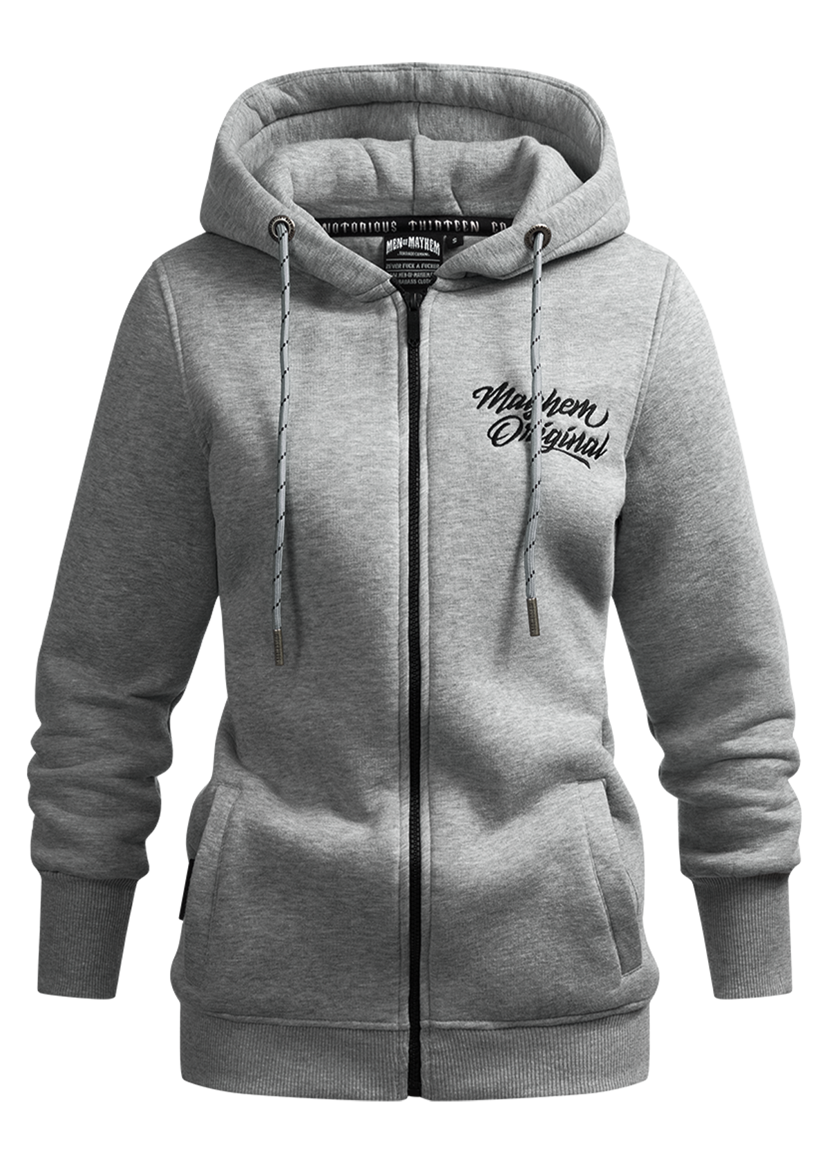 Dames zip hoodie TWOF G/S