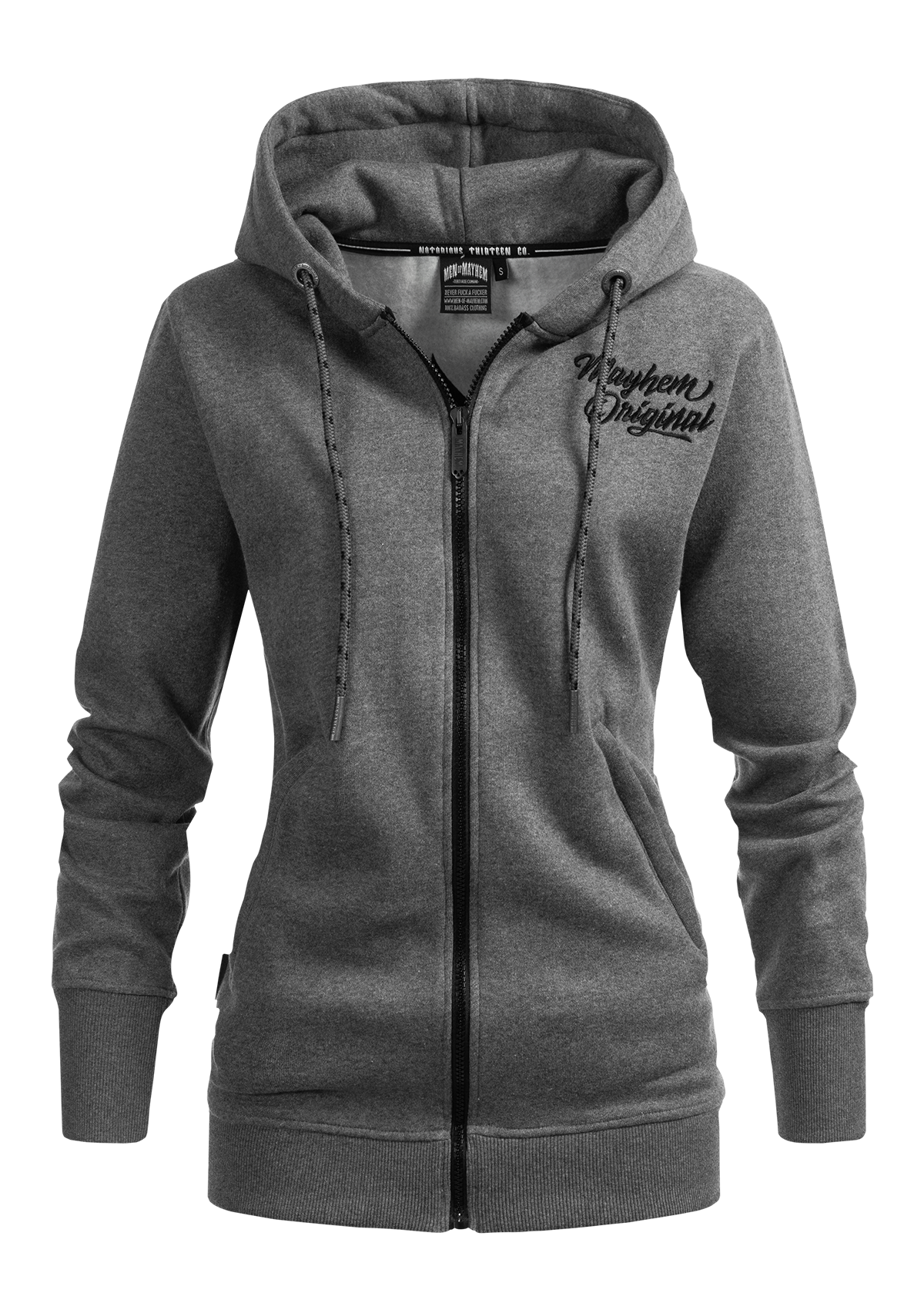 Dames zip hoodie TWOF G/S