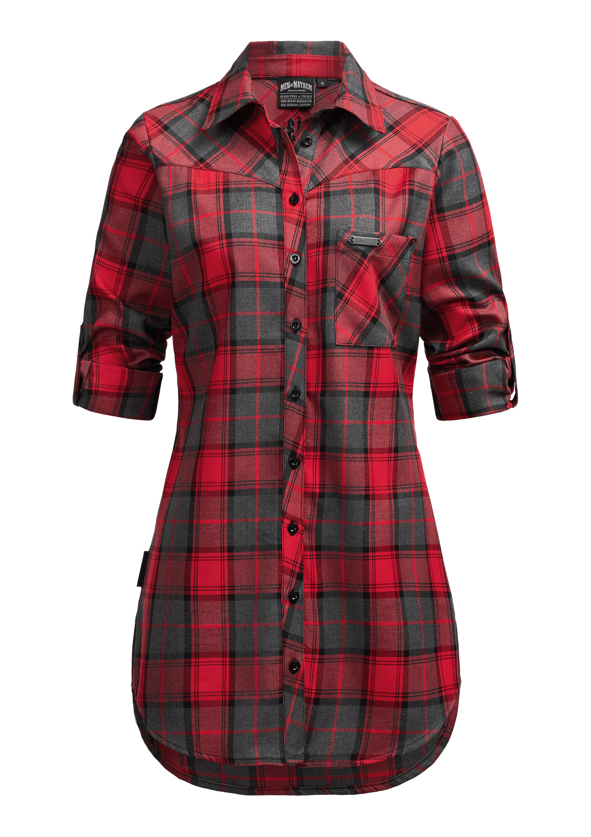 Women Flanellhemd R/G - MEN OF MAYHEM - ALAIKO - EXCHANGES - MM - W - 2120 - FL - RG - Flanellhemd - Hemden