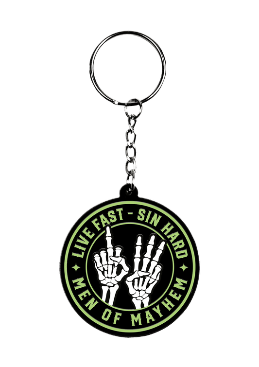 Anhänger Bonehands L.F.S.H. - MEN OF MAYHEM - Accessoires - black - Schlüsselanhänger