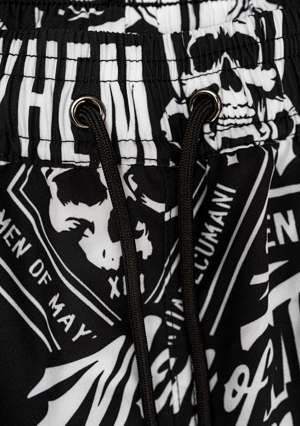 Badehose Mayhem Pattern S/W - MEN OF MAYHEM - ALAIKO - EXCHANGES - MM - M - 1130 - MP - SW - Badehose - black