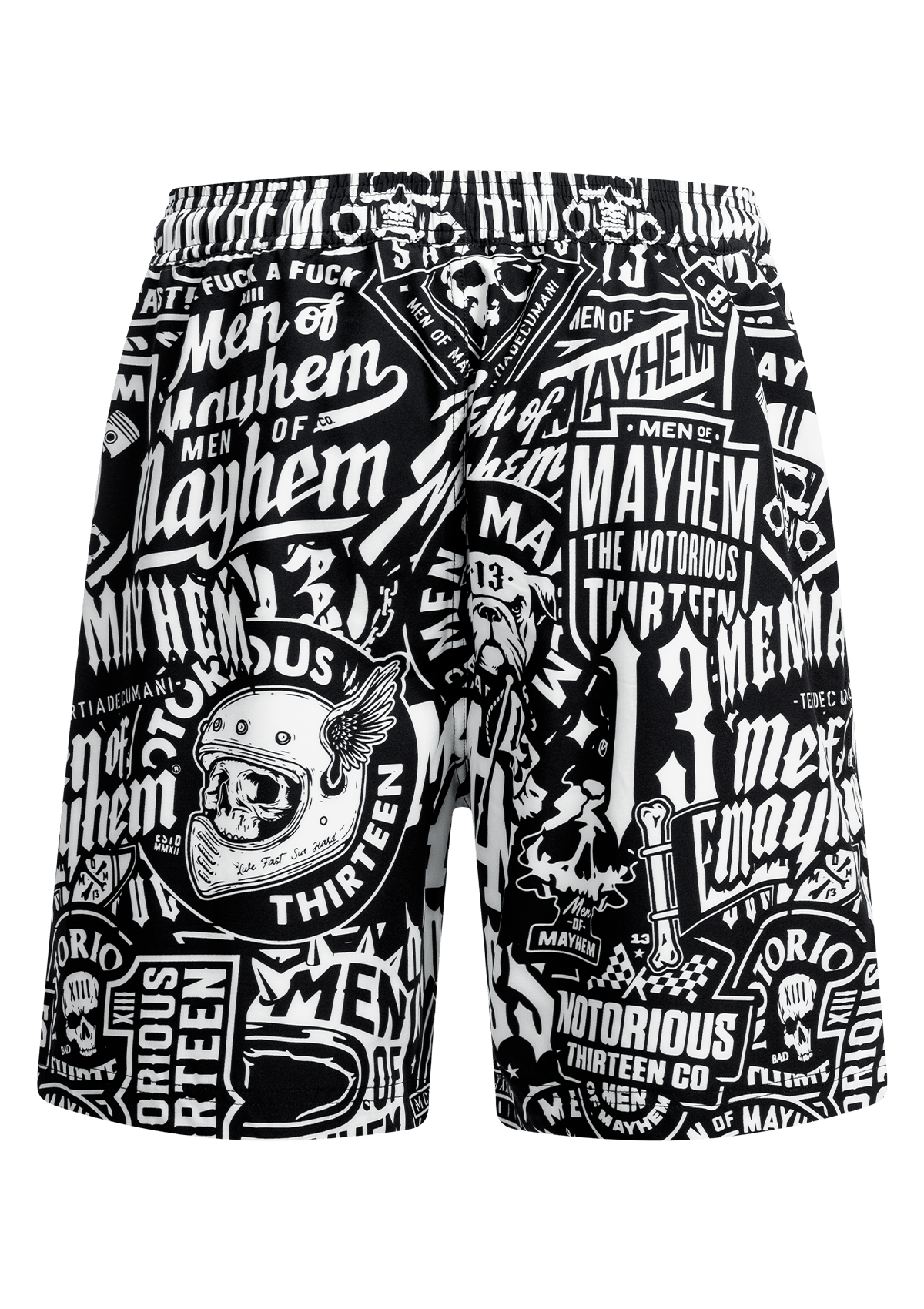 Badehose Mayhem Pattern S/W - MEN OF MAYHEM - ALAIKO - EXCHANGES - MM - M - 1130 - MP - SW - Badehose - black