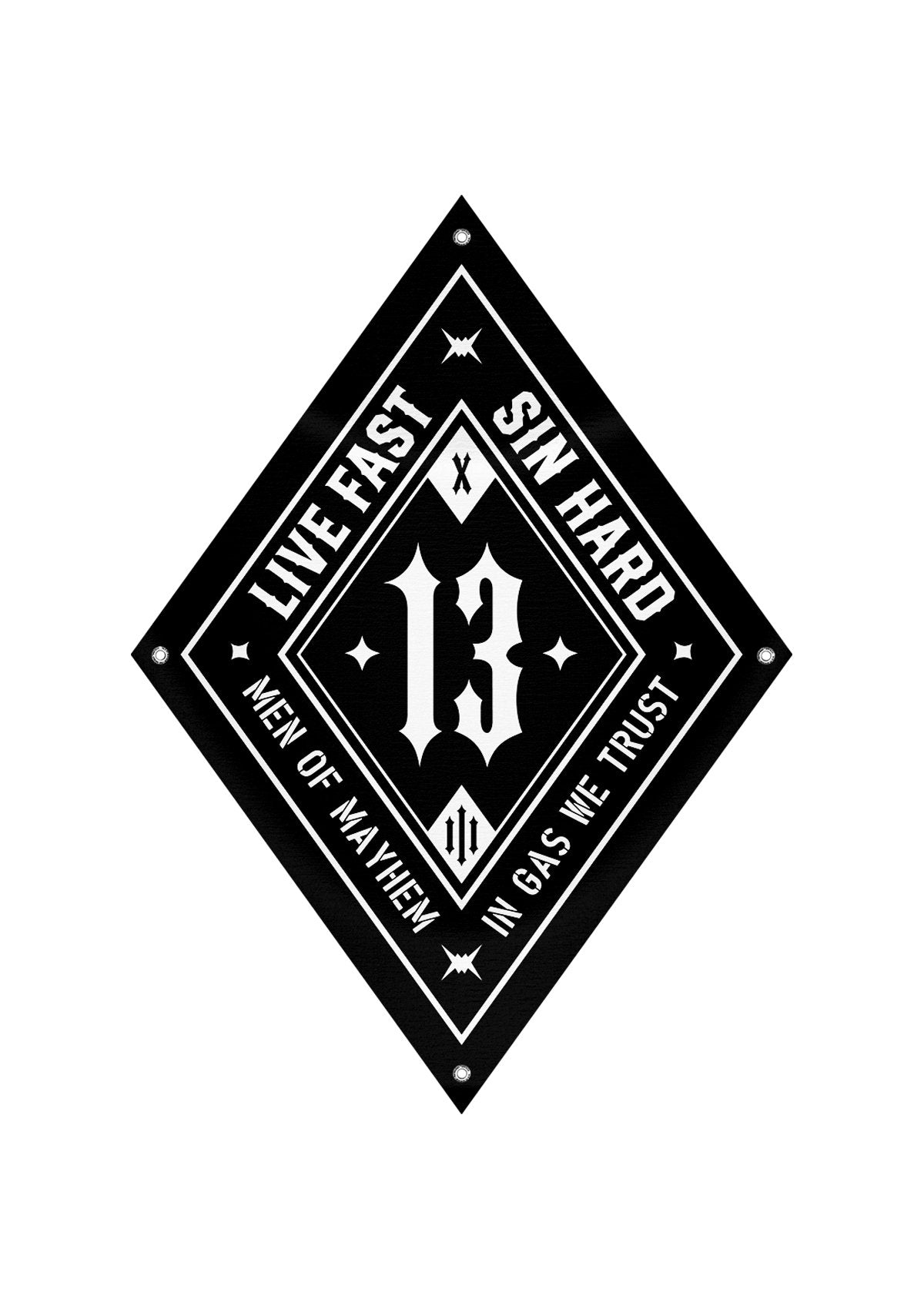 Banner 13 Raute - MEN OF MAYHEM - Accessoires - Banner - black