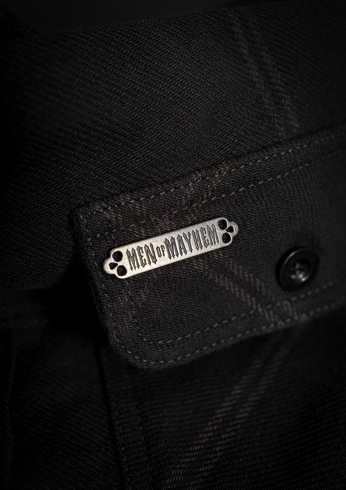 Flanellhemd Night / Heavy D. - MEN OF MAYHEM - ALAIKO - EXCHANGES - MM - M - 1060 - FH - NH - Flanellhemd - Hemden