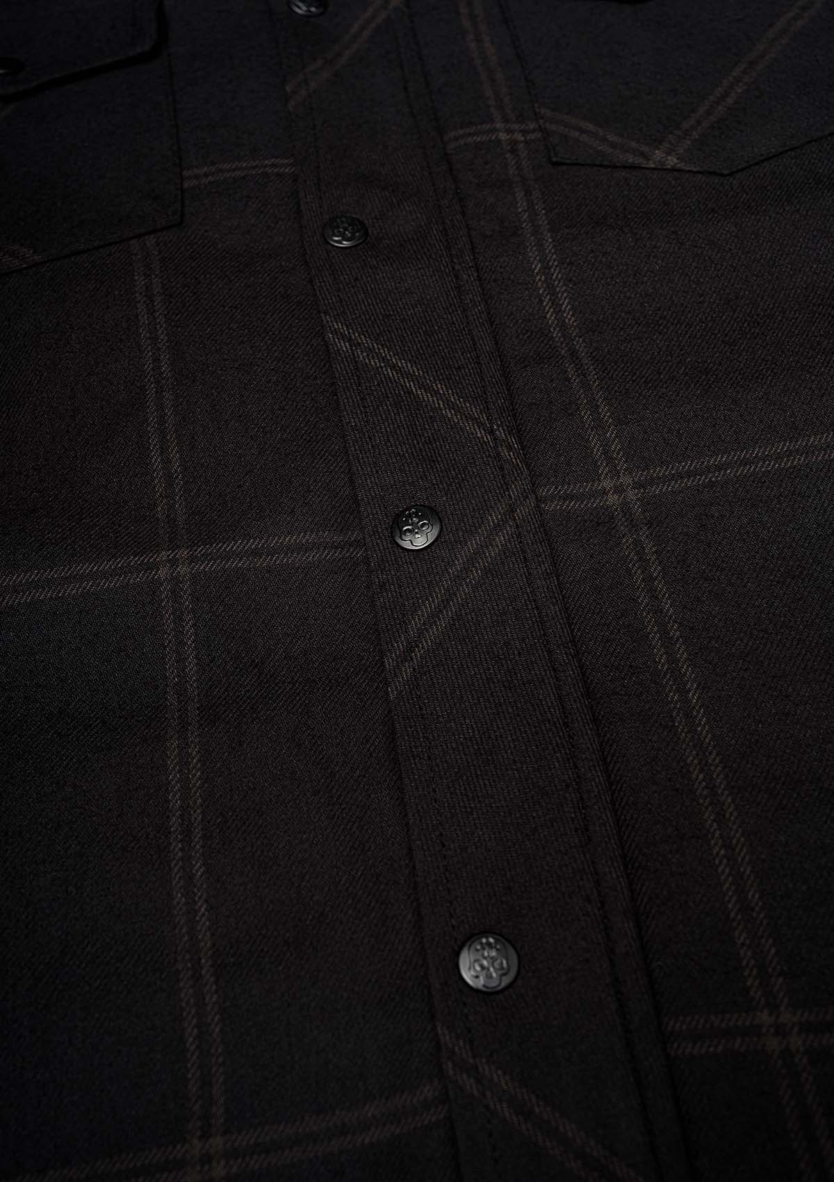 Flanelljacke Midnight - MEN OF MAYHEM - ALAIKO - EXCHANGES - MM - M - 1100 - FJ - MN - flanelljacke - Grau