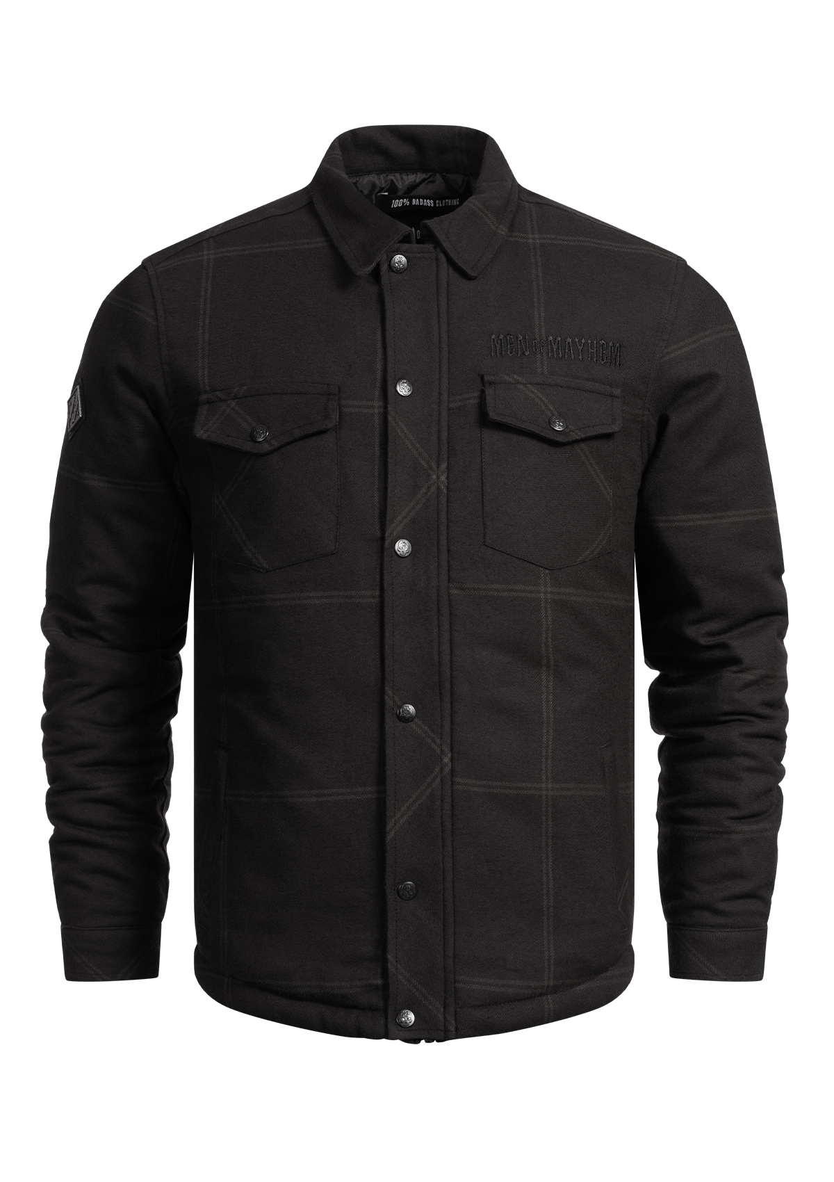 Flanelljacke Midnight - MEN OF MAYHEM - ALAIKO - EXCHANGES - MM - M - 1100 - FJ - MN - flanelljacke - Grau