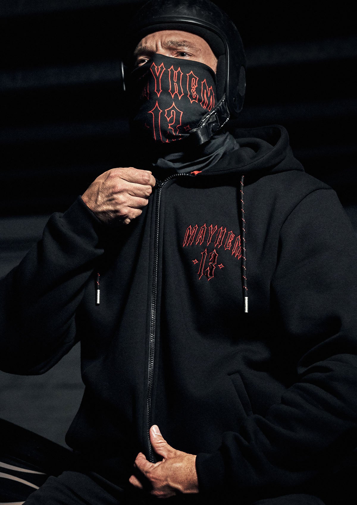 Hoody Jacke Mayhem Classic B/B/R MK3