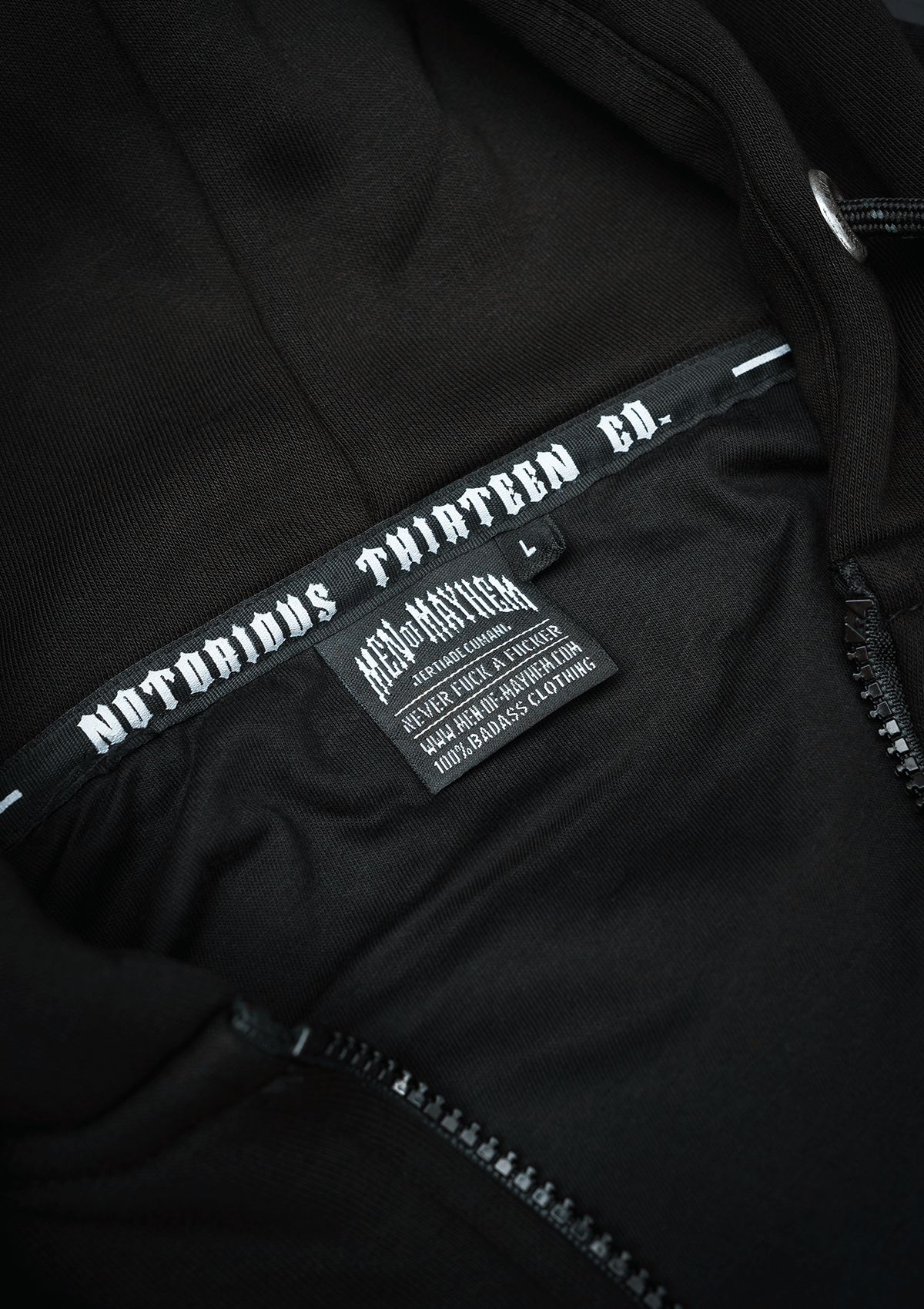 Hoodie Jacke Original Black - MEN OF MAYHEM - ALAIKO - EXCHANGES - MM - M - 1080 - HJO - BL - black - Herren