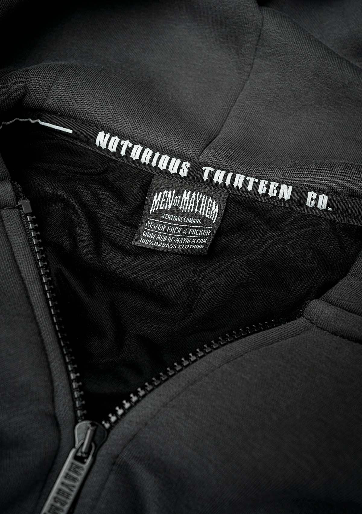 Hoodie Jacke Original Grey - MEN OF MAYHEM - ALAIKO - EXCHANGES - MM - M - 1080 - HJO - GR - Grau - grey