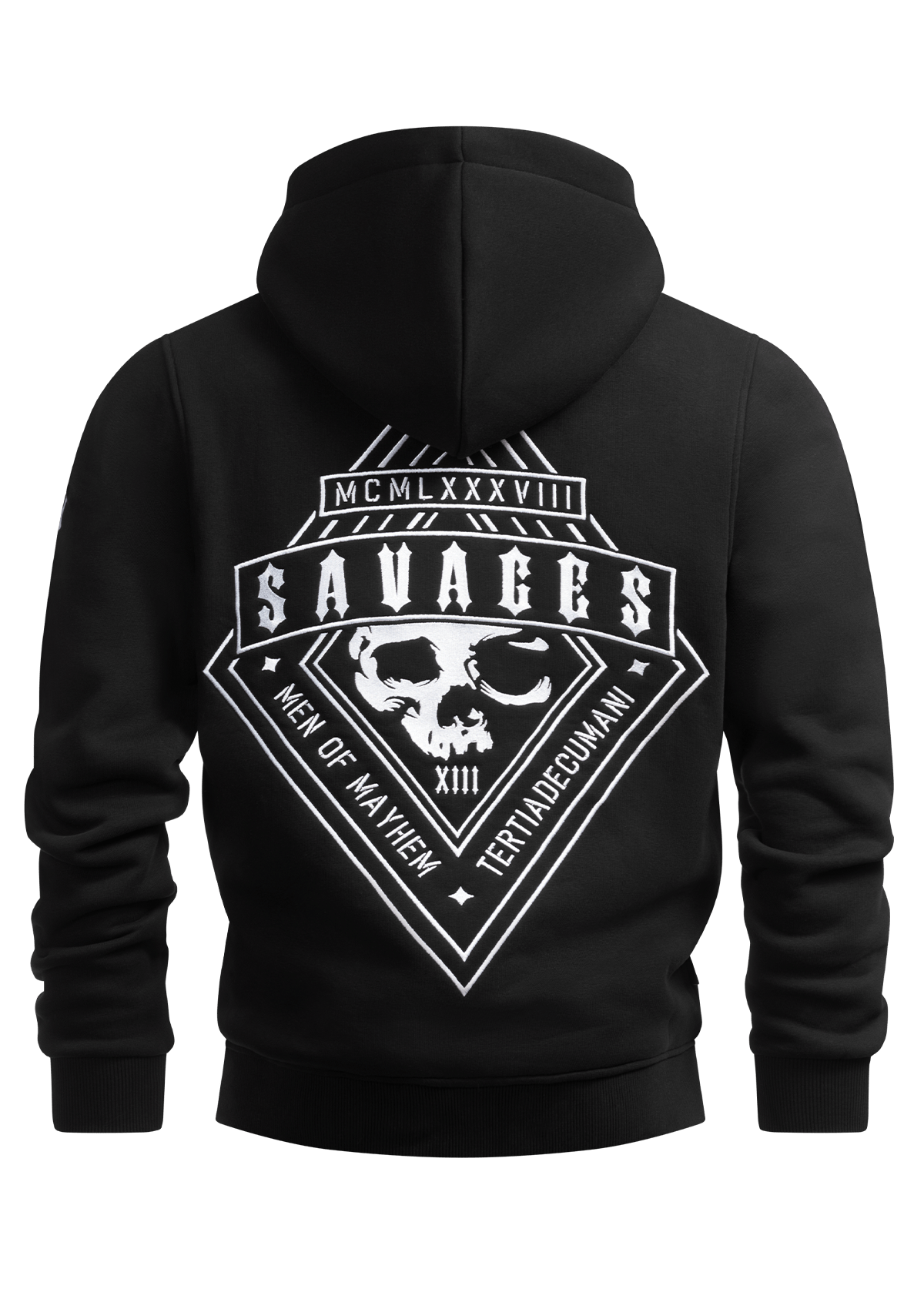 Hoodie Savages S/W - MEN OF MAYHEM - ALAIKO - EXCHANGES - MM - M - 1050 - HS - SW - black - Hoodies