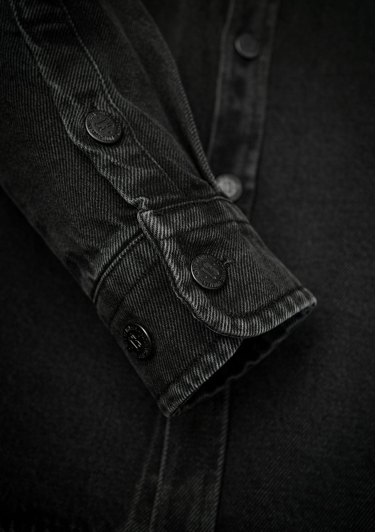 Jeanshemd Shadow BLKW - MEN OF MAYHEM - ALAIKO - EXCHANGES - MM - M - 1060 - JHS - BLKW - Hemden - Herren