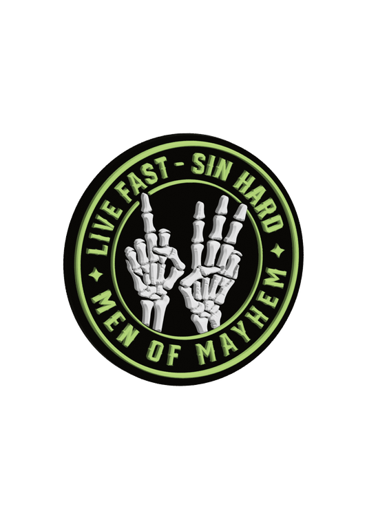 Patch Bonehands L.F.S.H. - MEN OF MAYHEM - Accessoires - biker - black