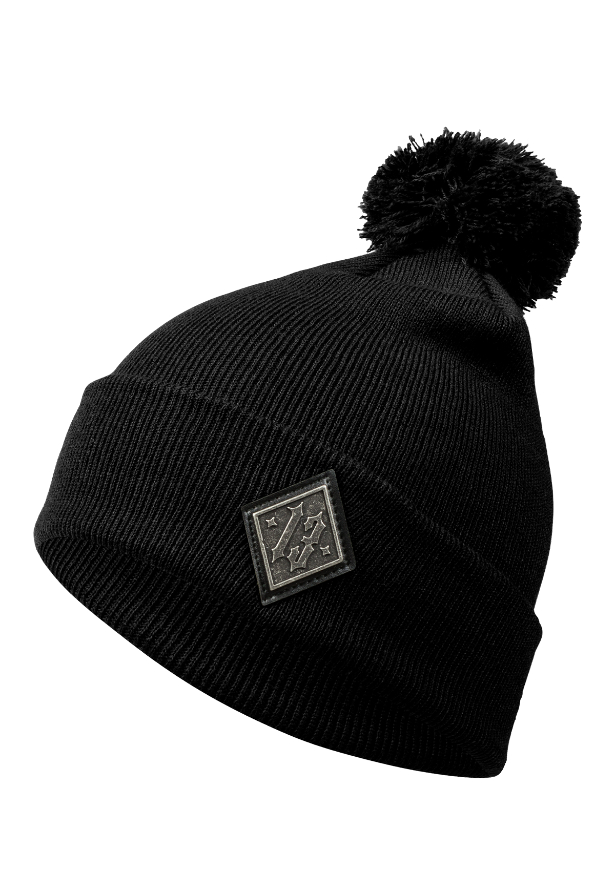 Bommel Beanie Schwarz