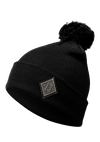 Pom Pom Beanie Black