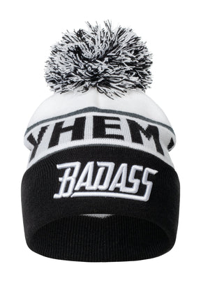 Bommel Beanie Badass Cuffed W/S - MEN OF MAYHEM - Accessoires - ALAIKO-EXCHANGES-MM-E-3020-BB-WS - Beanies