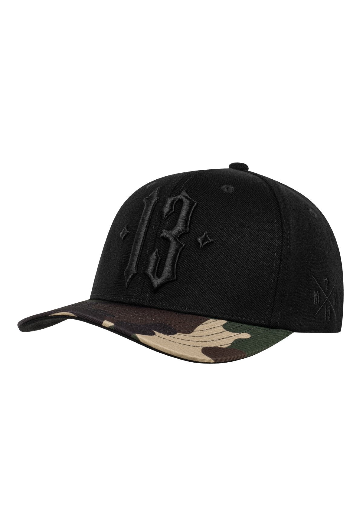 Baseball Cap Camo Black