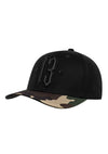 Basecap Camo Black - MEN OF MAYHEM - Accessoires - Basecap - black