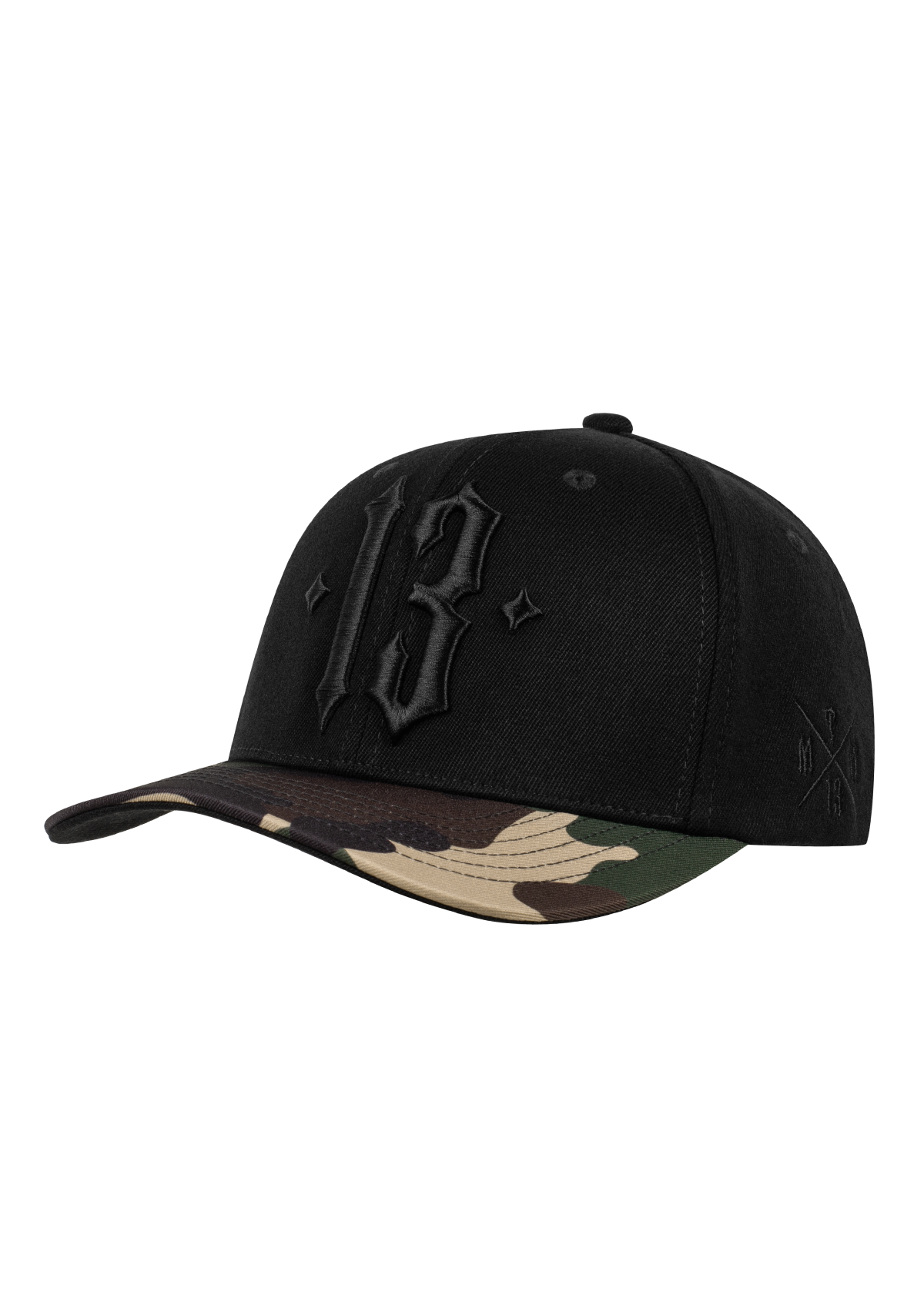 Basecap Camo Black