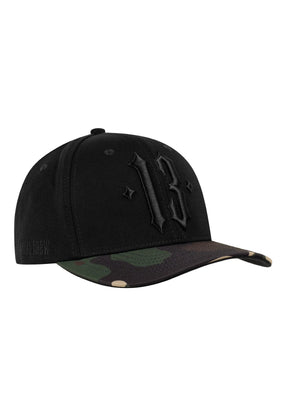 Basecap Camo Black - MEN OF MAYHEM - Accessoires - Basecap - black