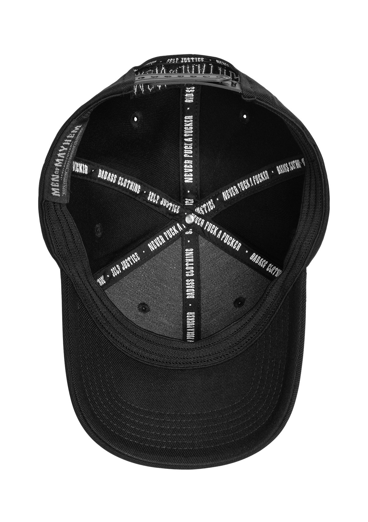 Basecap Live Fast Sin Hard B/B - MEN OF MAYHEM - Accessoires - ALAIKO - EXCHANGES - MM - E - 3030 - BL - BB - allblack