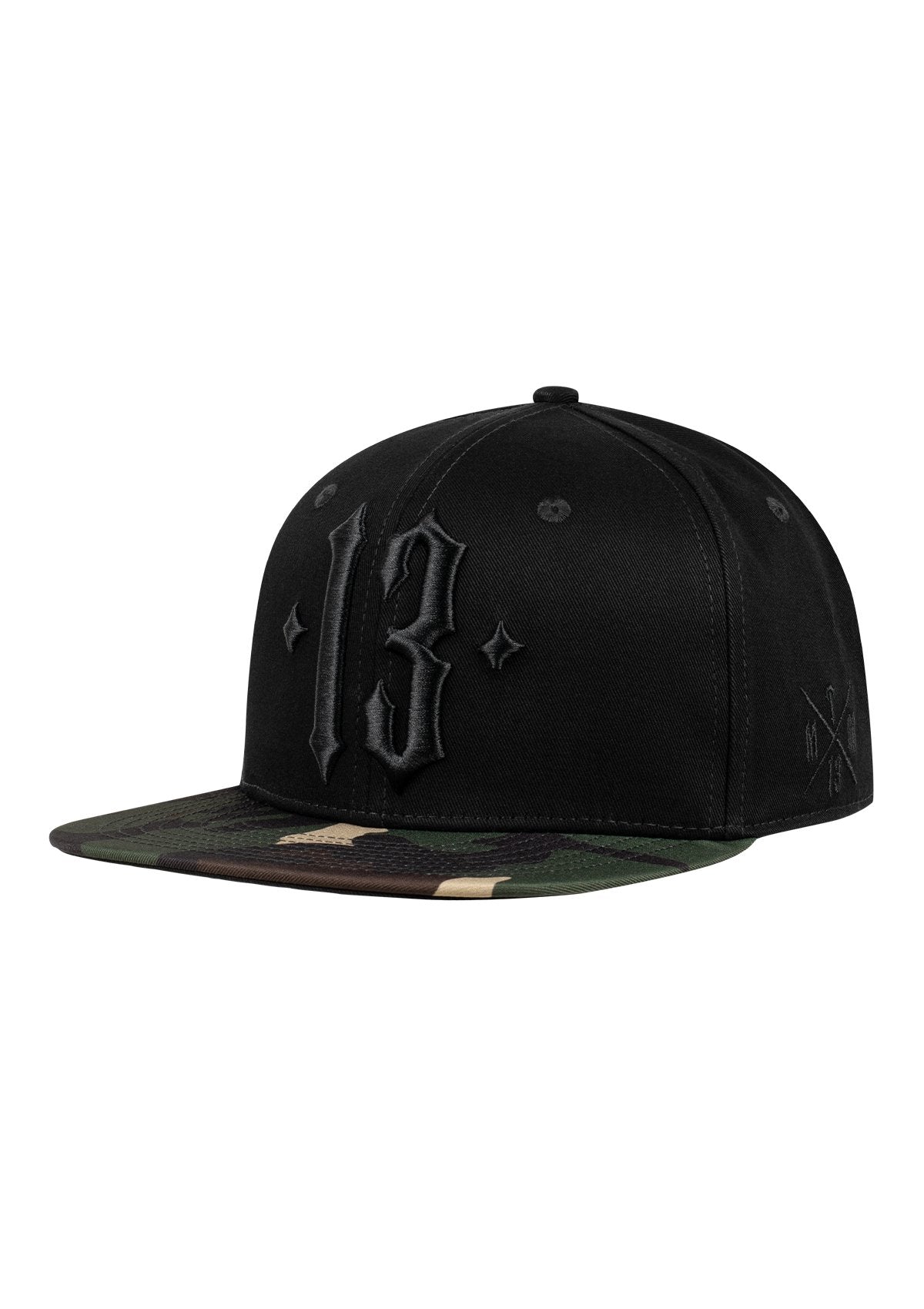 Snapback Camo Black