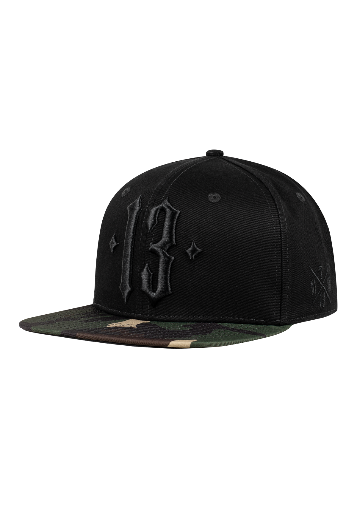 Snapback Camo Black