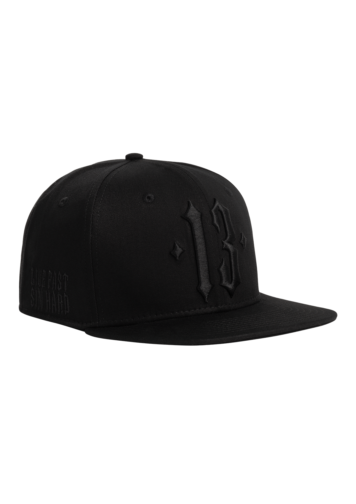 Snapback Live Fast Sin Hard B/B - MEN OF MAYHEM - Accessoires - ALAIKO - EXCHANGES - MM - E - 3030 - LF - BB - allblack