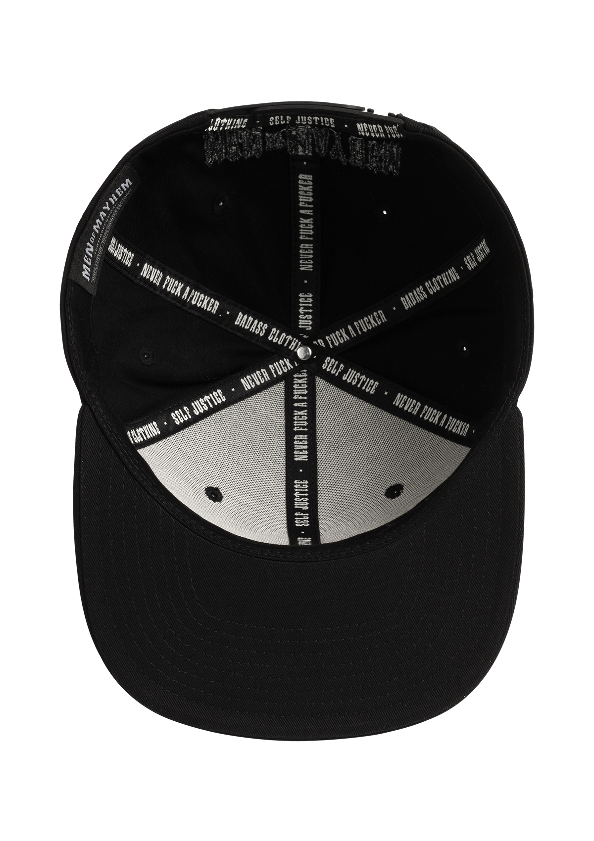Snapback Live Fast Sin Hard B/B - MEN OF MAYHEM - Accessoires - ALAIKO - EXCHANGES - MM - E - 3030 - LF - BB - allblack