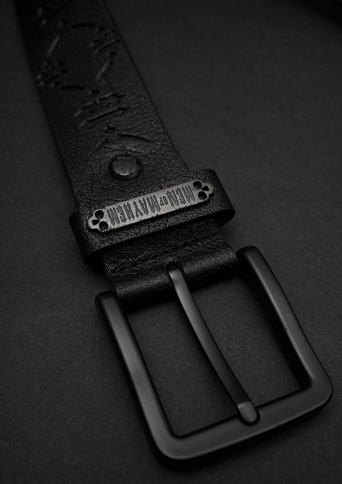 Ledergürtel 13 Wasserbüffel - MEN OF MAYHEM - ALAIKO - EXCHANGES - MM - E - 3040 - LG - WB - black - Gürtel & Portemonnaie