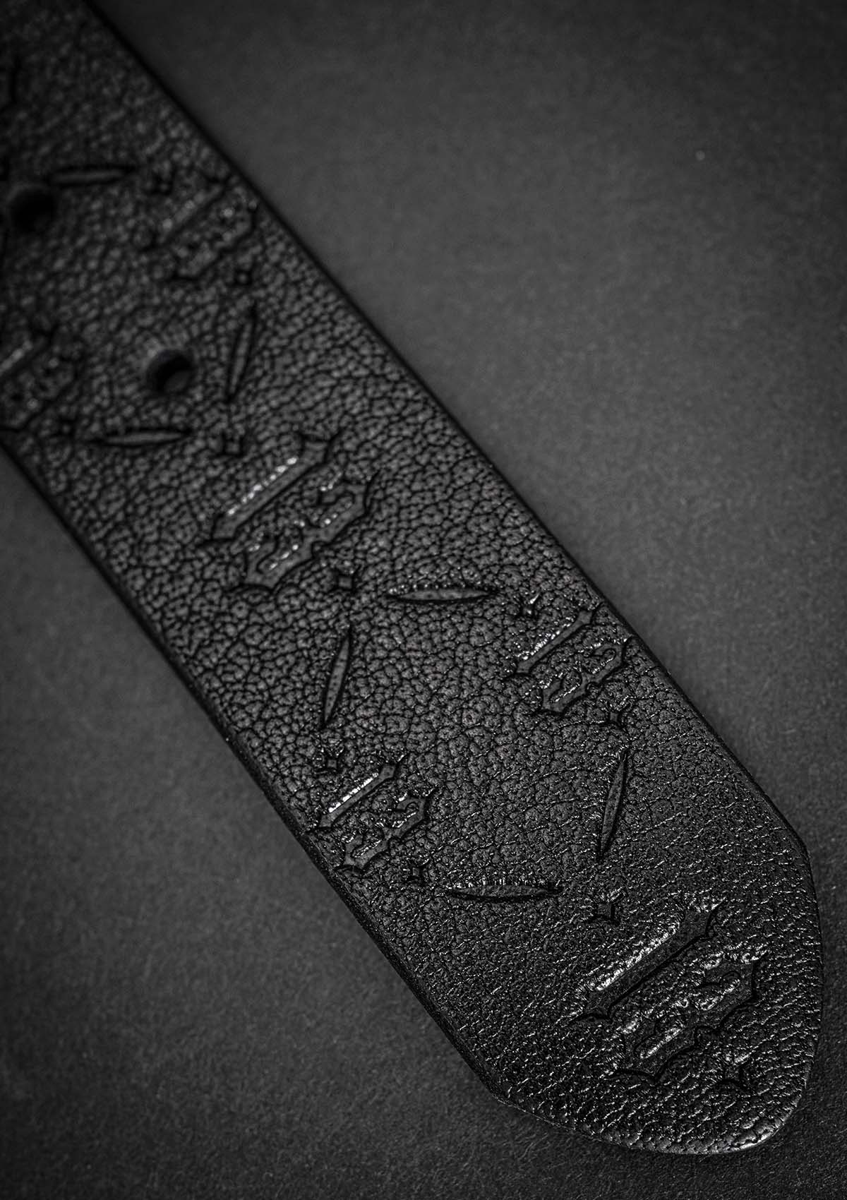 Ledergürtel 13 Wasserbüffel - MEN OF MAYHEM - ALAIKO - EXCHANGES - MM - E - 3040 - LG - WB - black - Gürtel & Portemonnaie