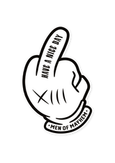 Aufkleber Middle Finger - MEN OF MAYHEM - Accessoires - ALAIKO-EXCHANGES-MM-E-3050-AK-MF - Sticker & Aufkleber