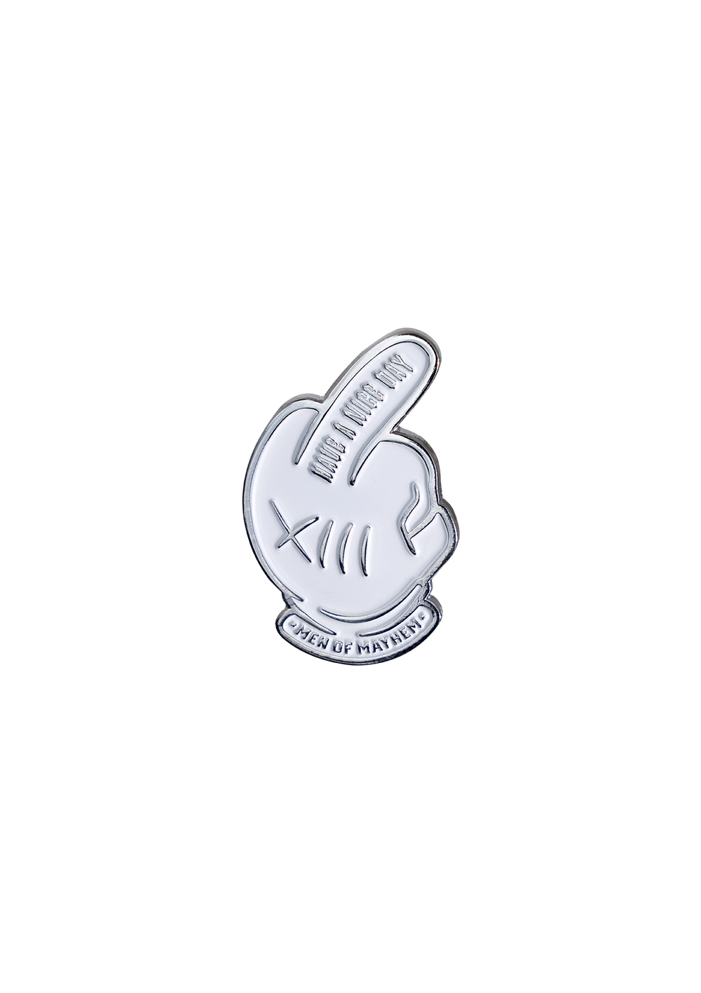 MEN OF MAYHEM I Sticker I Metallaufkleber Metall Middle Finger