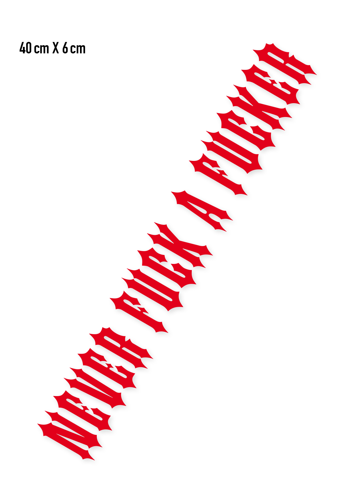 Folienaufkleber N.F.A.F. Rot - MEN OF MAYHEM - Accessoires - ALAIKO - EXCHANGES - MM - E - 3050 - FA - RO - biker