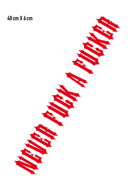 Folienaufkleber N.F.A.F. Rot - MEN OF MAYHEM - Accessoires - ALAIKO - EXCHANGES - MM - E - 3050 - FA - RO - biker