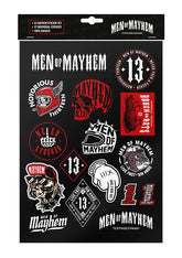 Sticker Pack - MEN OF MAYHEM - Accessoires - Sticker & Aufkleber -