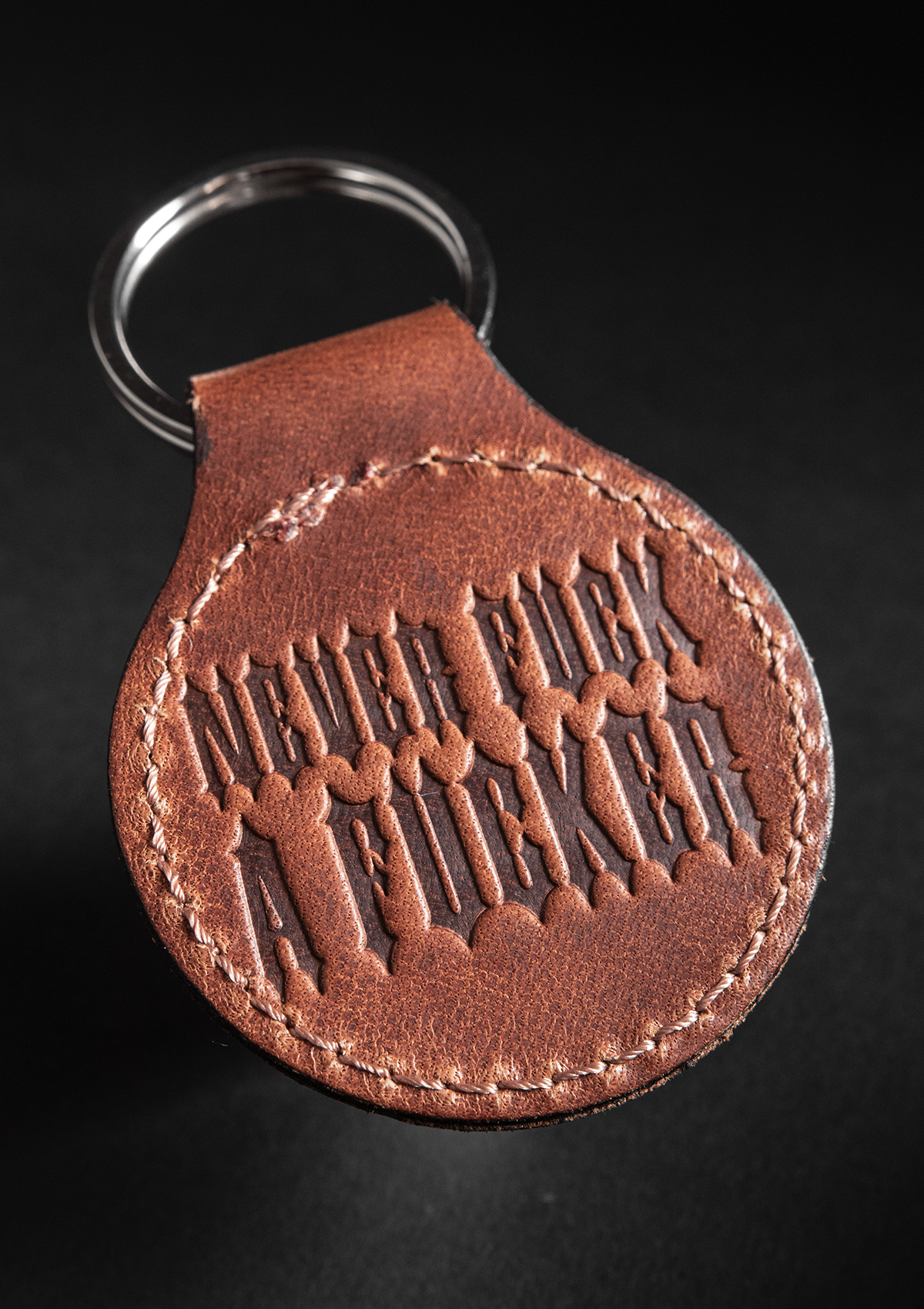 Keychain N.F.A.F Leather Brown