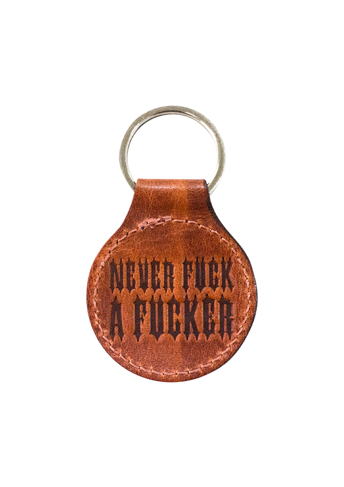 Keychain N.F.A.F Leather Brown