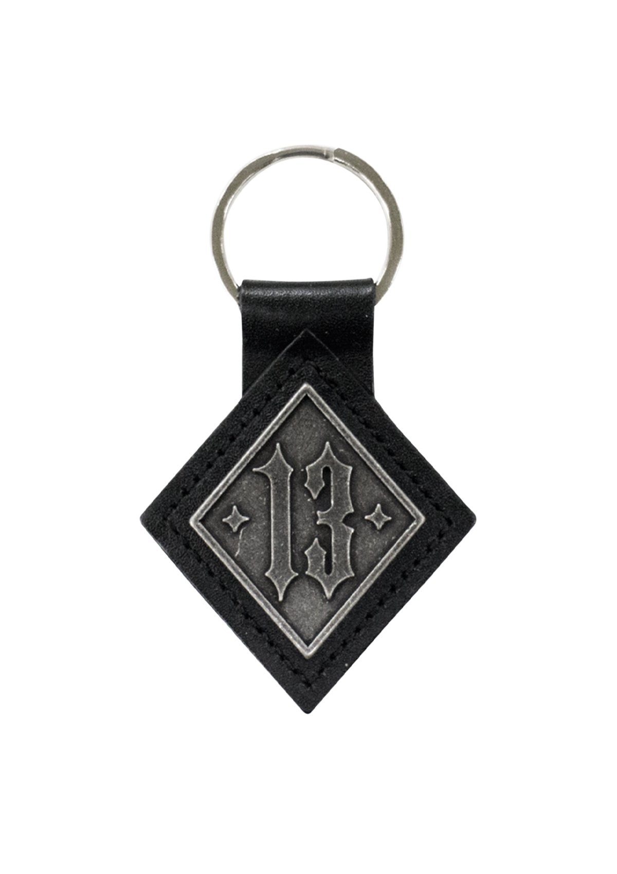 Anhänger 13 Leder Schwarz - MEN OF MAYHEM - Accessoires - black - Schlüsselanhänger