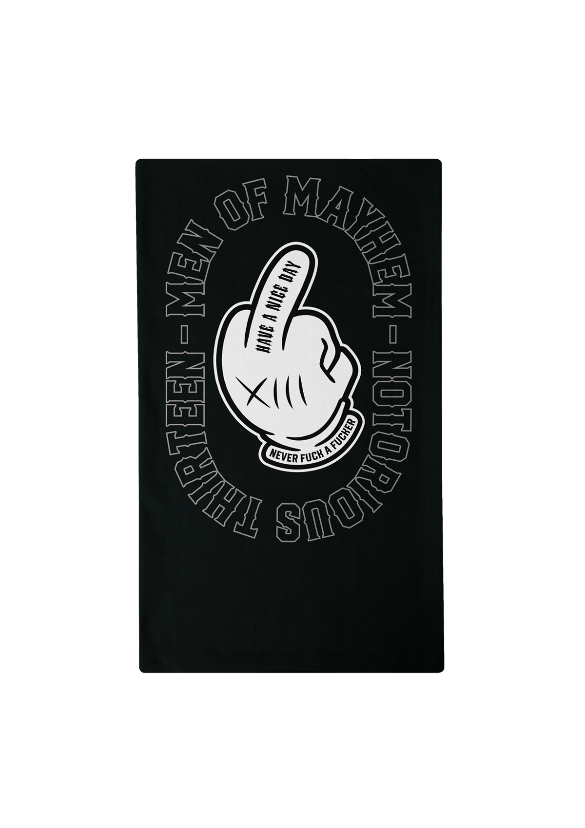 Tube Mayhem Middle Finger - MEN OF MAYHEM - Accessoires - ALAIKO - EXCHANGES - MM - E - 3100 - FT - MF - biker