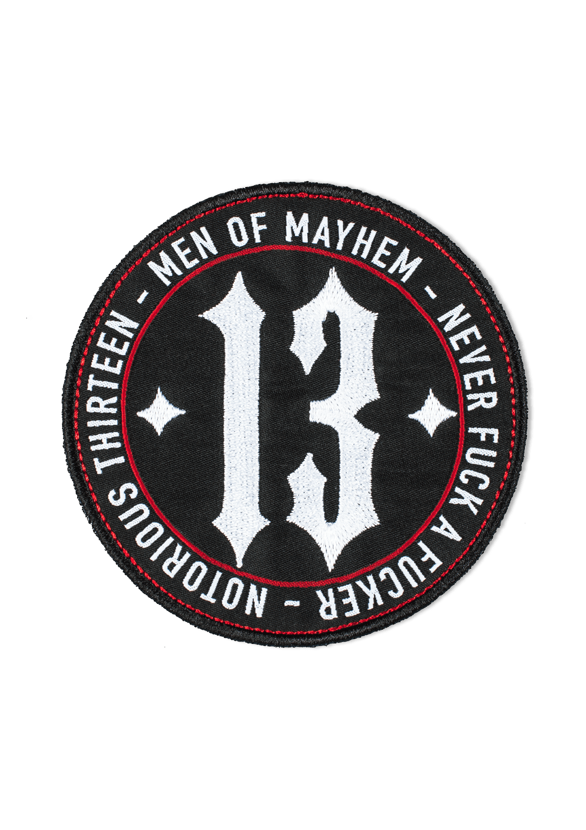 Patch 13 Circle S/W - MEN OF MAYHEM - Accessoires - ALAIKO - EXCHANGES - MM - E - 3130 - CP - SW - biker